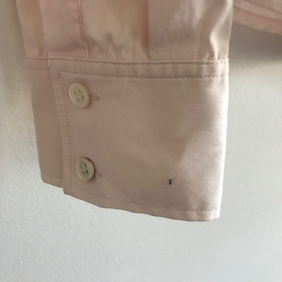 Theory Light Pink Stretchy Fitted Dress Shirt - Picture 4 of 7
